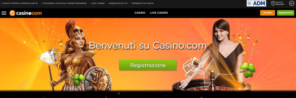 Homepage Casino.com