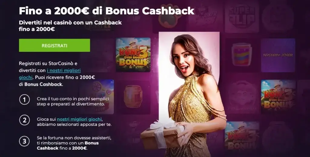 Benvenuto in bonus di StarCasinò.it